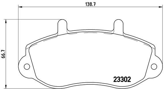 set placute frana,frana disc - BREMBO
