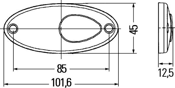 Lampa laterala - HELLA