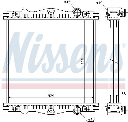 Radiator, racire motor - NISSENS