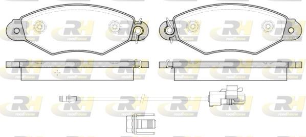 set placute frana,frana disc - ROADHOUSE