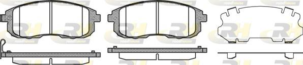 set placute frana,frana disc - ROADHOUSE