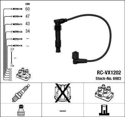 Set cablaj aprinder - NGK