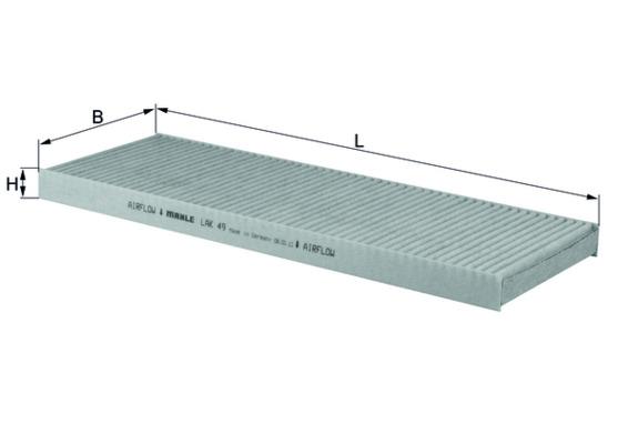 Filtru, aer habitaclu - KNECHT