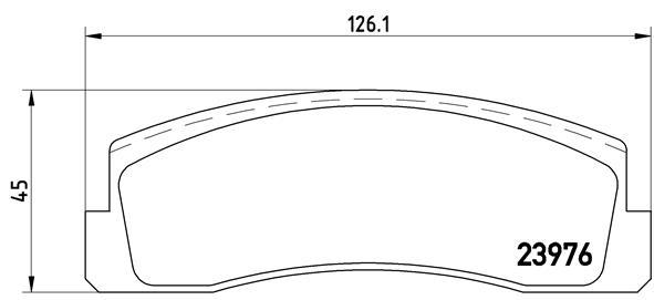 set placute frana,frana disc - BREMBO