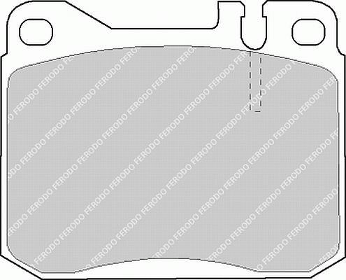 set placute frana,frana disc - FERODO