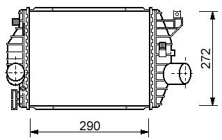 Intercooler, compresor - NISSENS