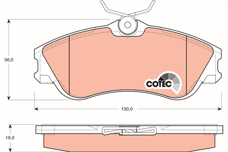 set placute frana,frana disc - TRW