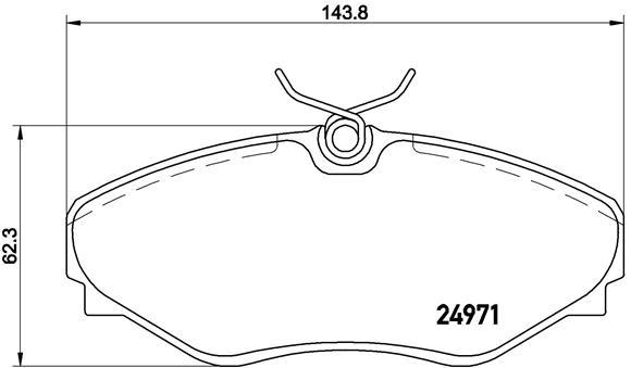 set placute frana,frana disc - BREMBO