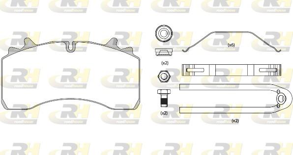 set placute frana,frana disc - ROADHOUSE
