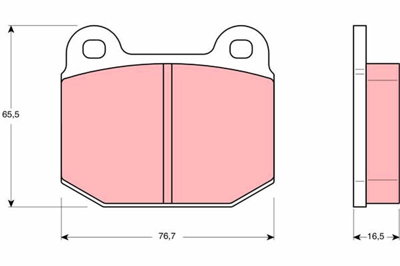 set placute frana,frana disc - TRW