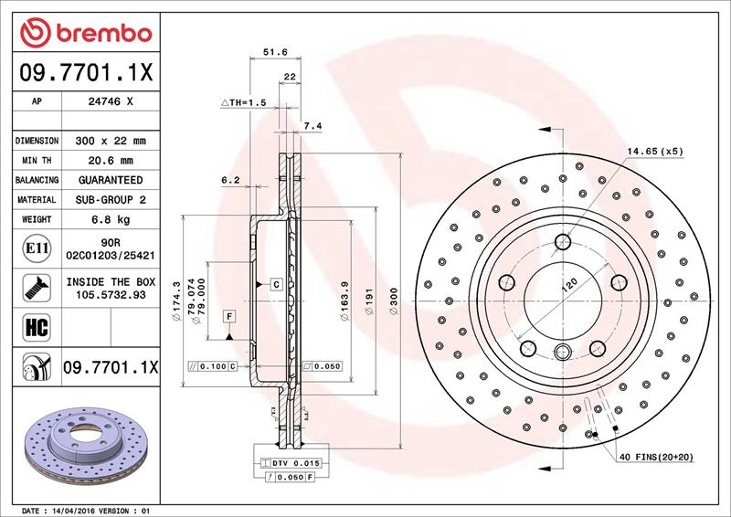 Disc frana - BREMBO
