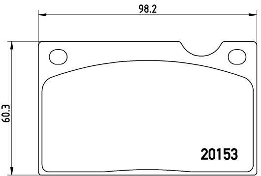 set placute frana,frana disc - BREMBO