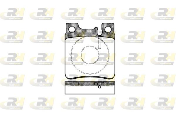 set placute frana,frana disc - ROADHOUSE