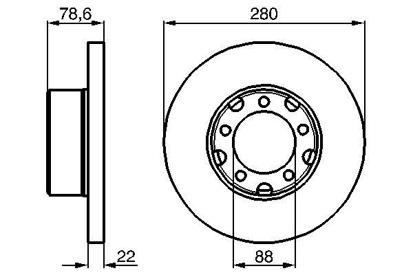 Disc frana - BOSCH