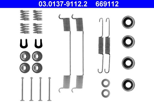 Set accesorii, sabot de frana - ATE