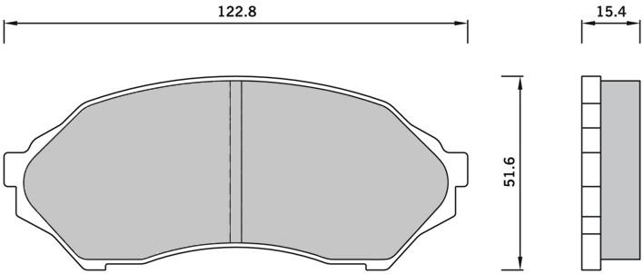 set placute frana,frana disc - STARLINE