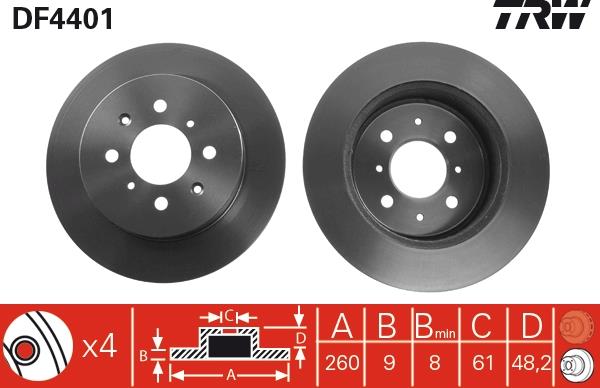 Disc frana - TRW