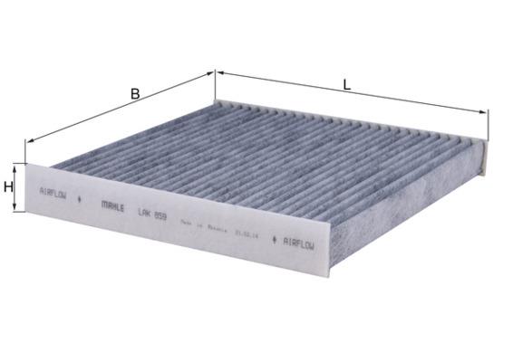 Filtru, aer habitaclu - KNECHT