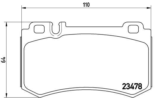 set placute frana,frana disc - BREMBO