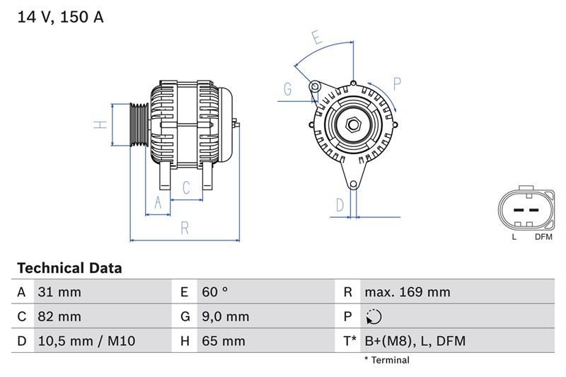 Generator / Alternator - BOSCH