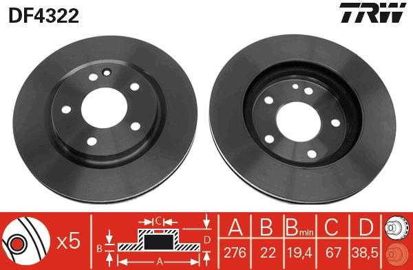 Disc frana - TRW