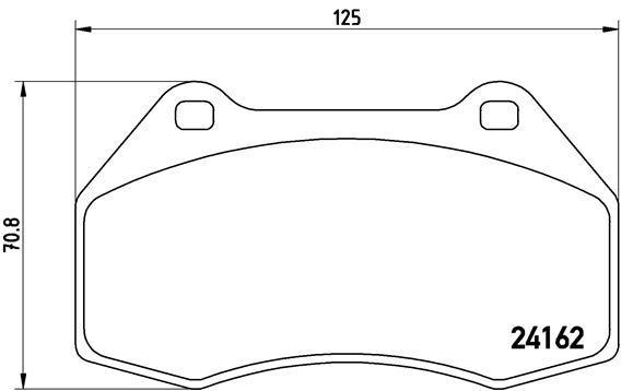 set placute frana,frana disc - BREMBO