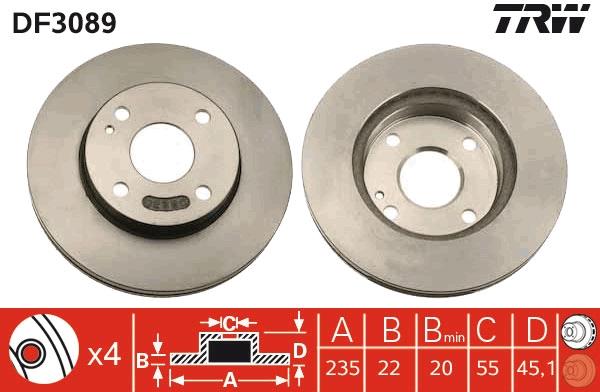 Disc frana - TRW