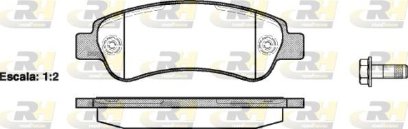 set placute frana,frana disc - ROADHOUSE