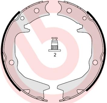 Set saboti frana, frana de mana - BREMBO