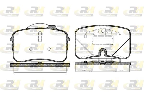 set placute frana,frana disc - ROADHOUSE