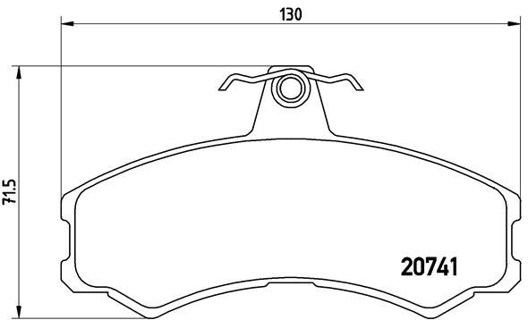 set placute frana,frana disc - BREMBO