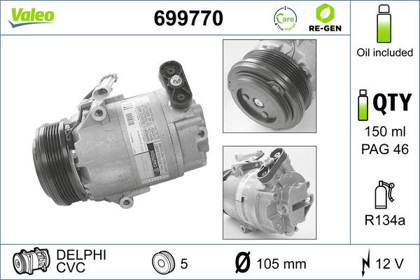 Compresor, climatizare - VALEO