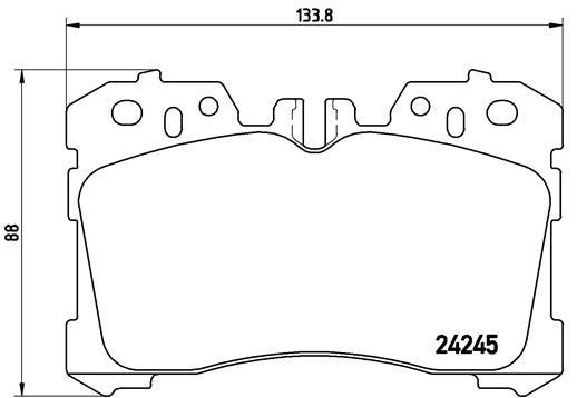 set placute frana,frana disc - BREMBO