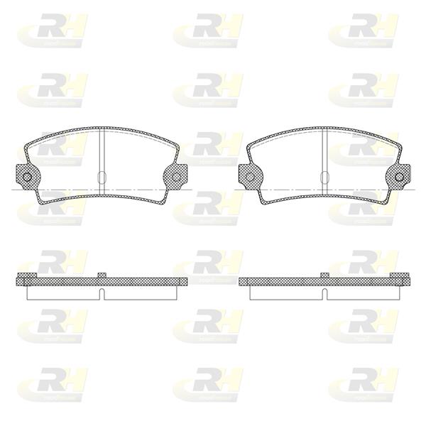 set placute frana,frana disc - ROADHOUSE