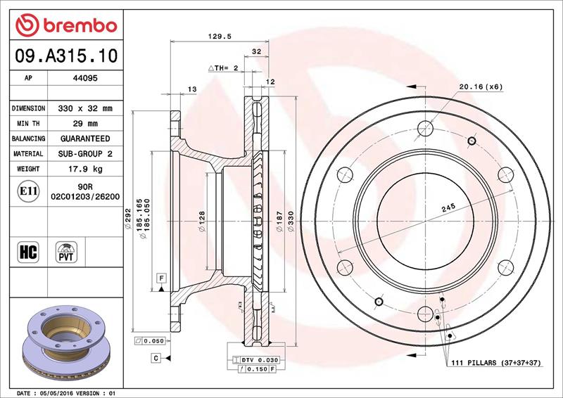 Disc frana - BREMBO
