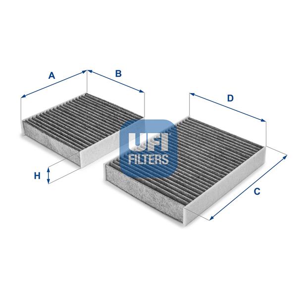 Filtru, aer habitaclu - UFI