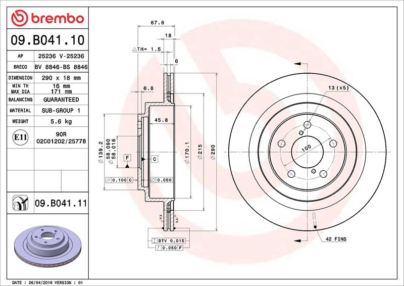 Disc frana - BREMBO
