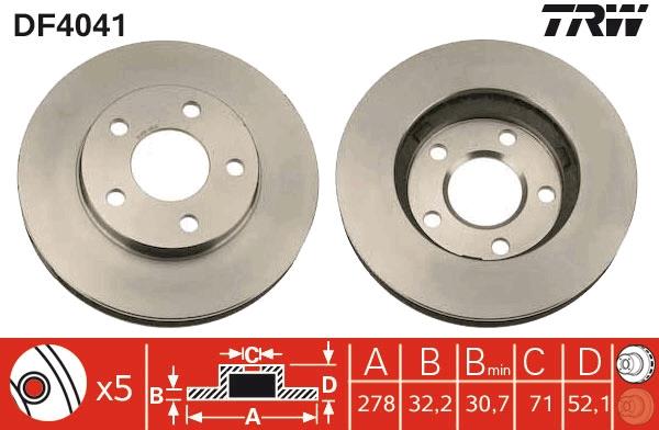 Disc frana - TRW