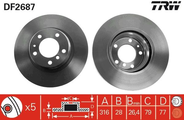 Disc frana - TRW