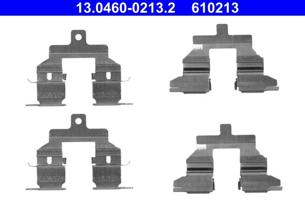Set accesorii, placute frana - ATE