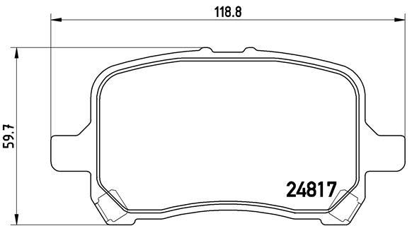 set placute frana,frana disc - BREMBO