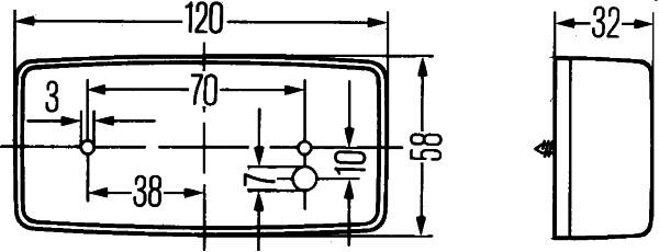Lampa laterala - HELLA