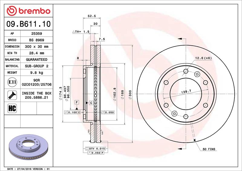 Disc frana - BREMBO