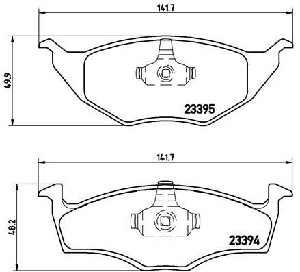 set placute frana,frana disc - BREMBO