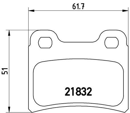 set placute frana,frana disc - BREMBO