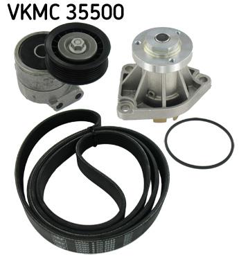 Pompa apa + Set curea transmisie cu caneluri - SKF