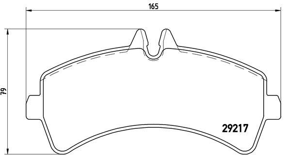 set placute frana,frana disc - BREMBO