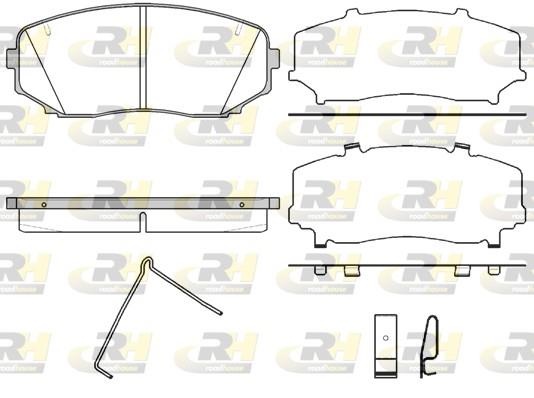 set placute frana,frana disc - ROADHOUSE