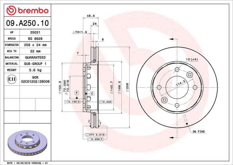 Disc frana - BREMBO