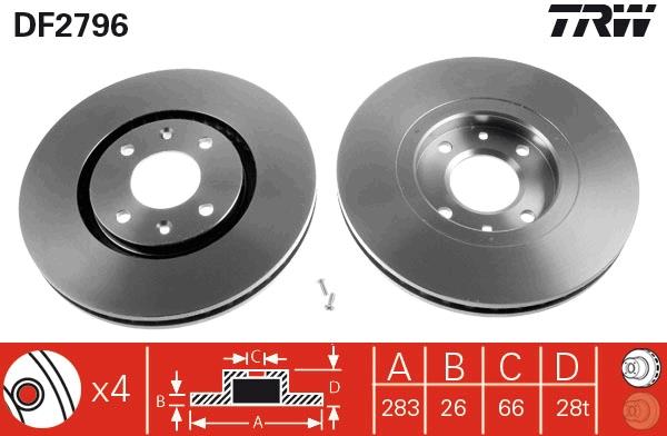 Disc frana - TRW